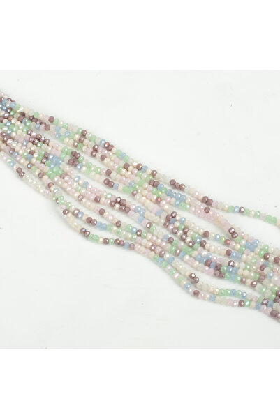 yfhobi 1 Dizi (140-150 Adet) - 2 mm Yassı Kristal Cam Boncuk Dizisi, 14. Karı...