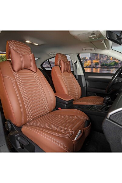 ASYASHOP Dacia Duster Uyumlu Lüks Deri Oto Koltuk Kılıfı Ön/Arka 5Li Set Live...