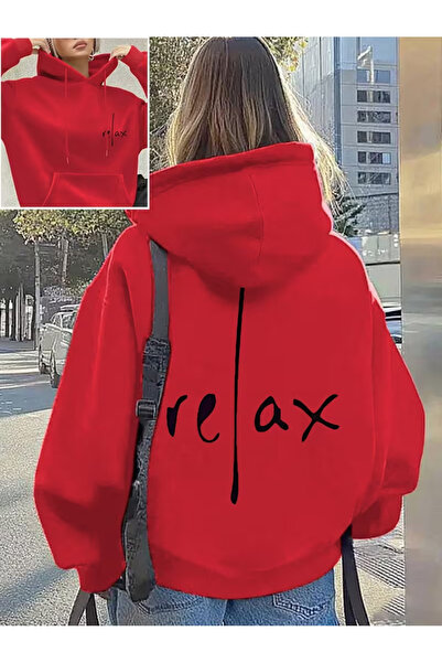 Sweet Cotton Relax Printed unisex kangaroo pocket Hooded sweatshirt