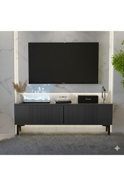 YUMEDİ DESİGN TSA1203A - TARÇIN TV STAND , TV SEHPASI 120CM ANTRASİT