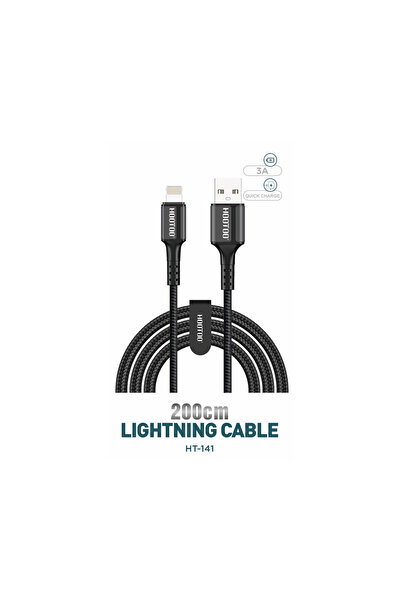 HooToo كابل USB إلى Lightning، بطول 2 متر، متوافق مع الهواتف الذكية ايفون، سا...