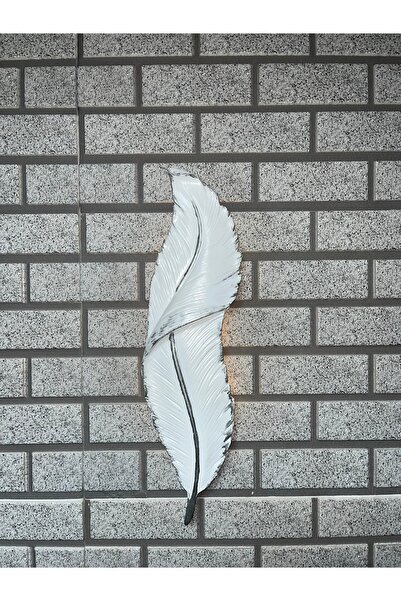 ADNAN MOBİLYA Dekoratif Tüy Aplik 60x15 cm Modern pilli ledli