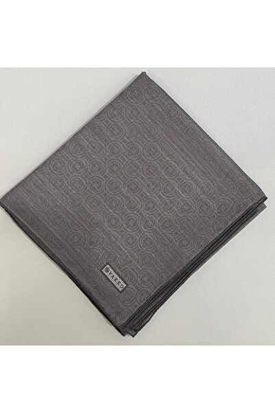Vakko Eșarfă din bumbac și mătase cu monogramă 41727-Gri nou