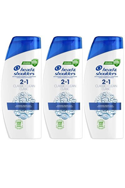 Head & Shoulders Regular HEAD&SHOULDERS SHAMPOO 500ML 2 IN 1 CLASSIC CLEAN - 3 PIECES