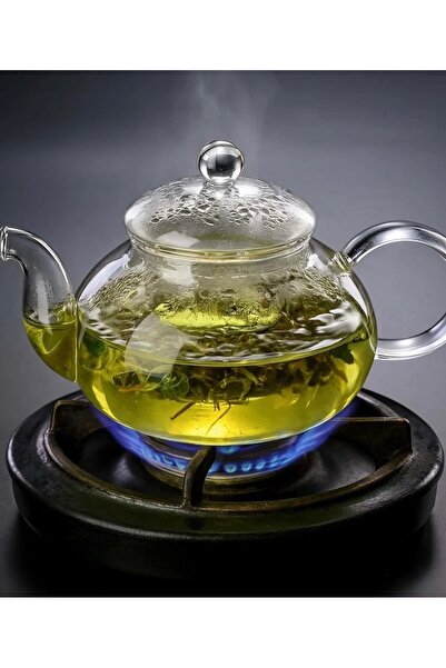 cc bin shihon Pyrex heat-resistant glass teapot with filter, 800ml capacity