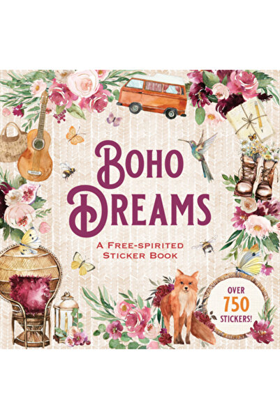 Peter Pauper Carte de stickere Boho Dreams: O carte de stickere cu spirit liber