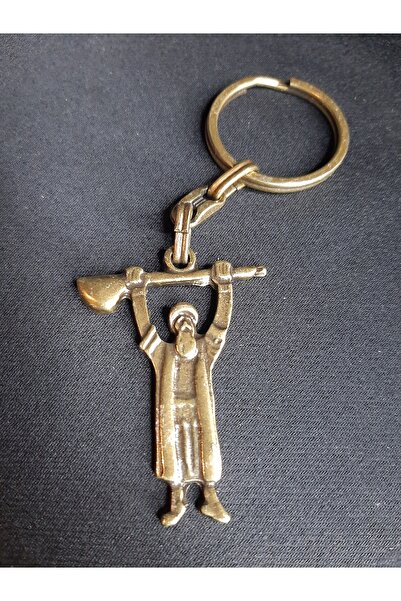 MRYart سلسلة مفاتيح معدنية مع تمثال بير سلطان عبدال