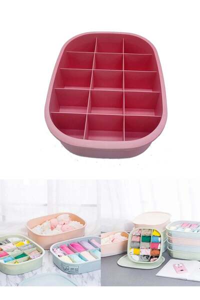 co arma A basket for organizing underwear and socks separately and covered