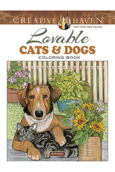 Dover Pubn Inc Carte de colorat Creative Haven cu pisici și câini adorabili
