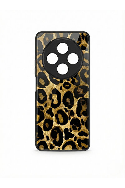 OSG Redmi 14C Compatible Leopard Pattern Shock Protection and Camera Protection Luxury Case with Frame