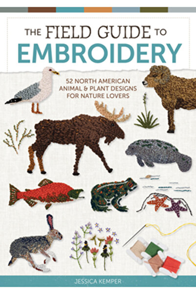 Schiffer Craft Ghidul de broderie: 52 de modele nord-americane de animale și plante pentru iubitorii de natură