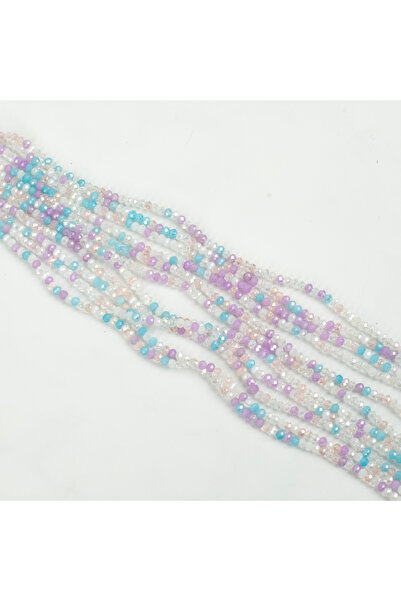 yfhobi 1 Dizi (140-150 Adet) - 2 mm Yassı Kristal Cam Boncuk Dizisi, 16. Karı...