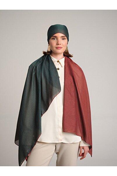 Ayshara Nazenin Collection Tan Double-Sided Shawl