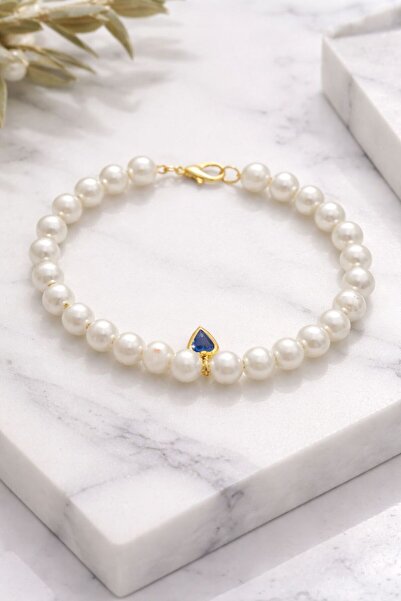 ALYA Zarafet İnci Bileklik - değişebilir renk detay kalp