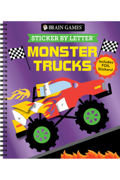 Pubn Intl Jocuri Creiale - Autocolant pe Literă: Camioane Monstru