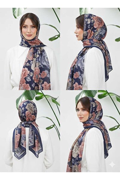 EM&FA TEKSTİL Floral Patterned Cotton Shawl