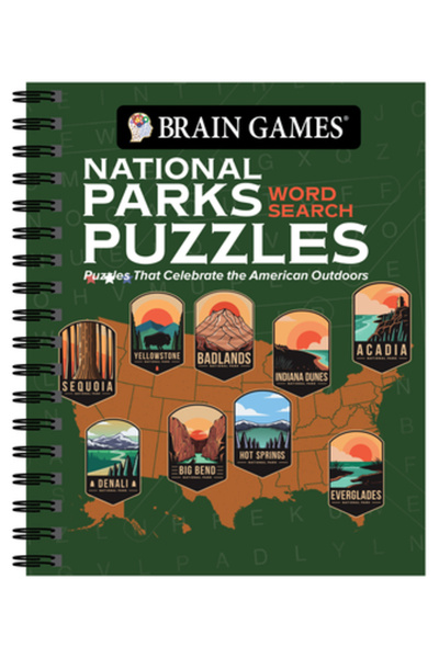 Pubn Intl Jocuri mentale - Puzzle-uri de căutare de cuvinte din parcuri națio...