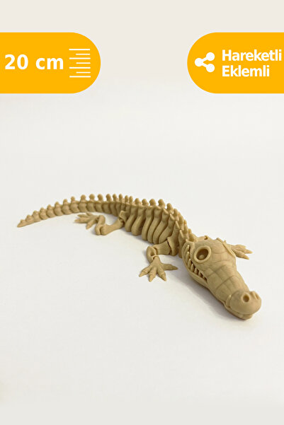 Artimon 3D Store Hareketli Timsah 3D İskelet Dinozor | Oyuncak Dinozor | Dino...