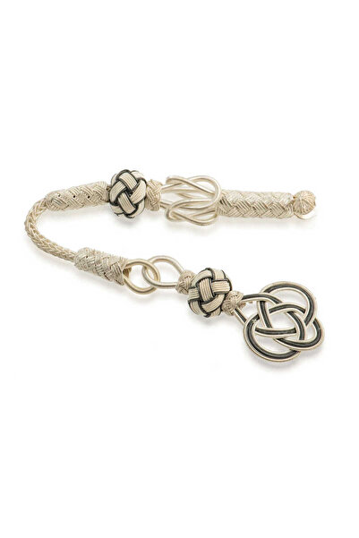 norsary Silver Trabzon Knitted Kazaz Rosary with Tassel