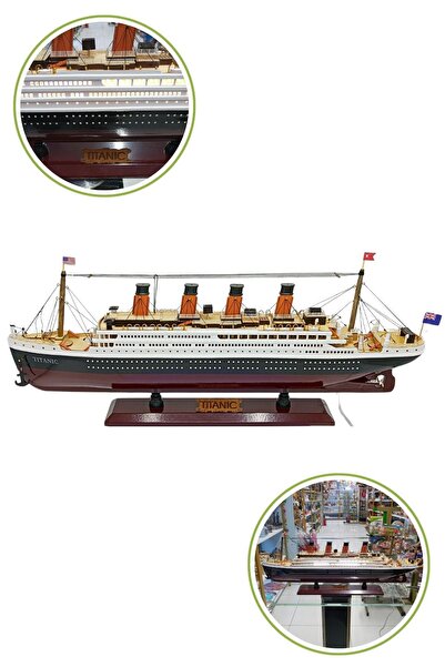 Dünyadan Hediyeler Titanik Led Işıklı Ahşap Model 60cm Titanic Gemi Koleksiyo...