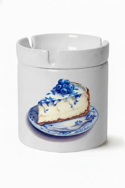 sartre art Σειρά Blue Blanc "Cigarette Ashtray with Cake Slice Design" Αντι-ο...