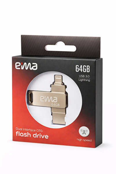 EİMA 64GB Flash Drive | Lightning + USB 3.0 OTG DRİVE
