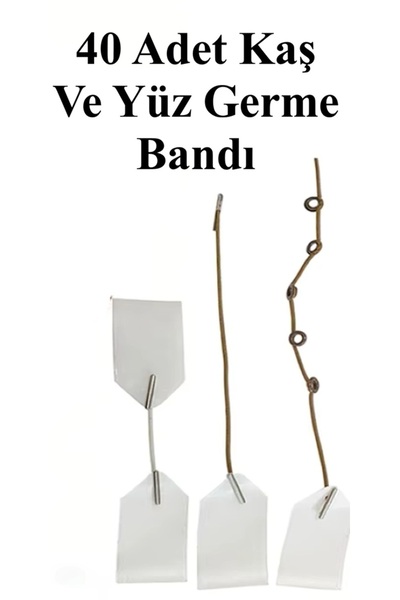 SİBELA BEAUTY GÜZEL GÖRMEK GÜZEL DÜŞÜNDÜRÜR 40 Adet Kaş ve Yüz Germe Bandı, K...