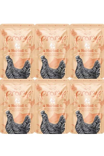 BRAMİA طعام رطب للقطط البالغة بنكهة التونة والدجاج - 6 عبوات × 70 غرام