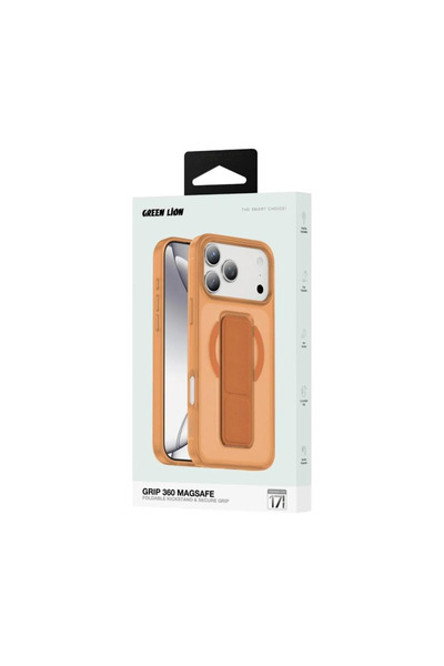 Green Lion جرين ليون- جراب ايفون17 برو ماكس -برتقالي