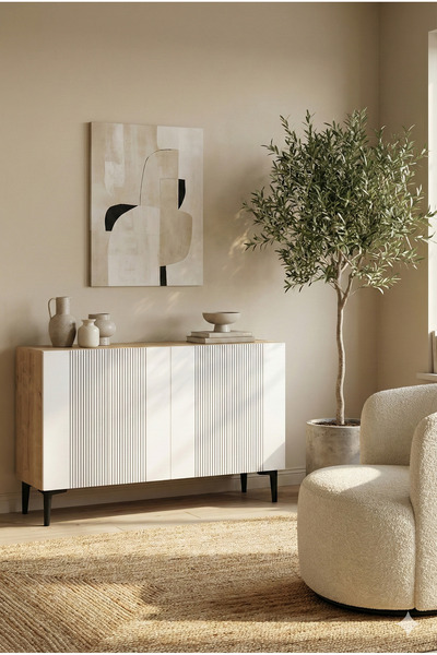 zetuna home KA1203DB KONSOL, ÇOK AMAÇLI DOLAP, KAHVE KÖŞESİ VE TV SEHPASI SAF...