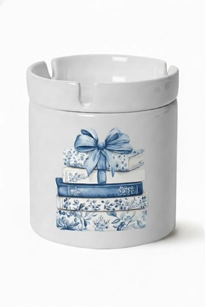 sartre art Σειρά Blue Blanc "My Dear Books" Σχεδιασμένο άοσμο τασάκι αποτσίπε...