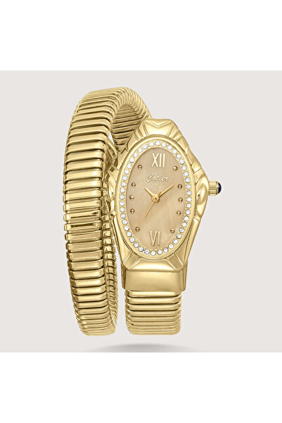 Louis Nice Luna Pearl gold watch with mother-of-pearl gold dial