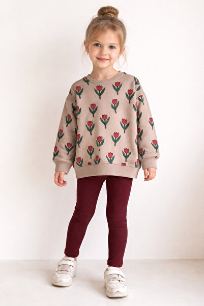 UNICORN Lale baskılı kı çocuk takım