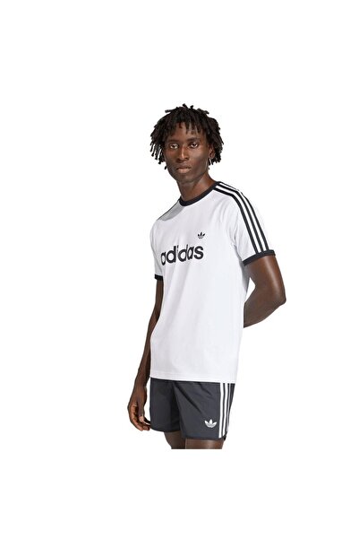 adidas Men's White T-Shirt 3S Ringer t Kf0418