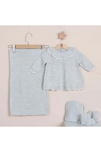 Baby shine Luxurious Turkish Royal Winter Reception Set - 100% Premium Knitwe...