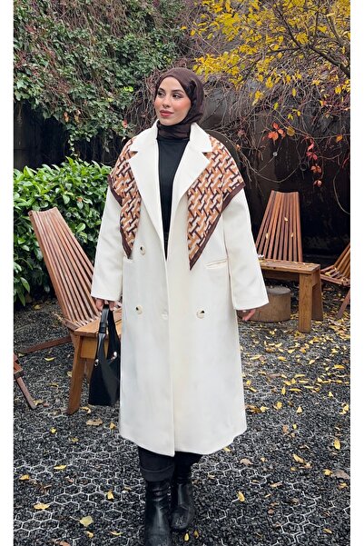 Niessa Butik Yırtmaçlı Kaşe kaban