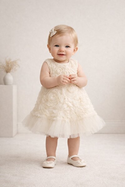 SweetMe فستان سهرة للفتيات الصغيرات من عمر 9 إلى 24 شهرًا، تنورة من التول بتص...