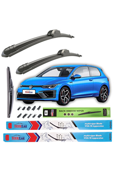 TEAMCAR Wipers Volkswagen Golf 8, Mk8 Hatchback 3-door (2019+) – Complete Set