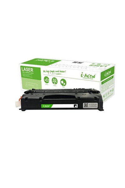 I-AICON خرطوشة حبر ليزر سوداء متوافقة CE505A CF280A لطابعات HP و Canon، سعة 2700 صفحة