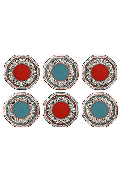 Lucky Art طقم أطباق ليورا بون 19 سم - 6 قطع