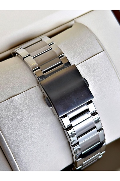 Ferrucci Functional Guaranteed Silver-Black Color Steel Cord Men's Wristwatch