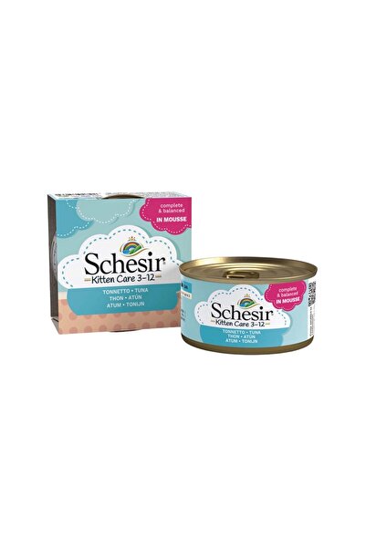 Schesir شيزر طعام رطب للقطط الصغيرة بنكهة التونا 85g