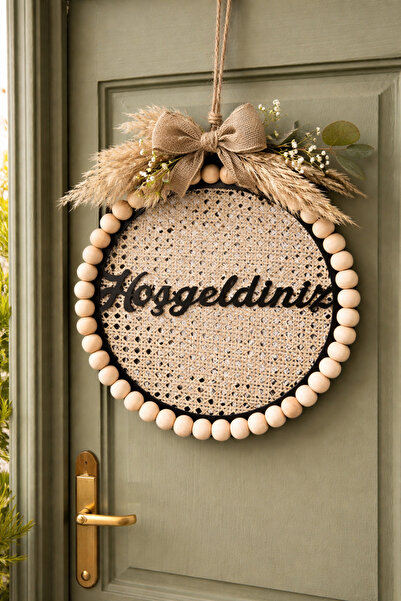 GLSTN By Bohostore Nora Kapı Süsü El Yapımı Doğal Boncuklu | Giriş Kapısı Dekoru