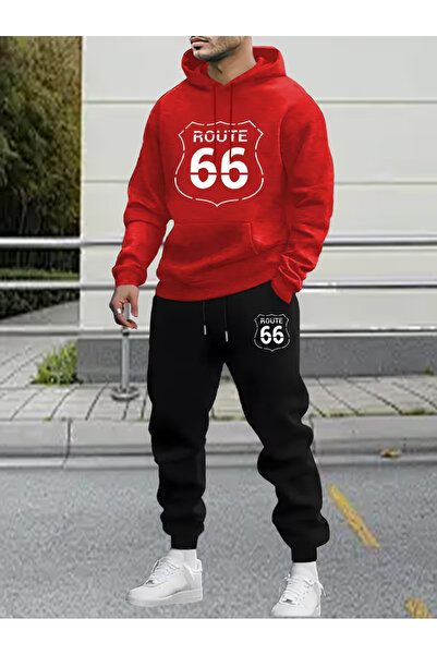 Sweet Cotton Men's winter tracksuit set - top and bottom