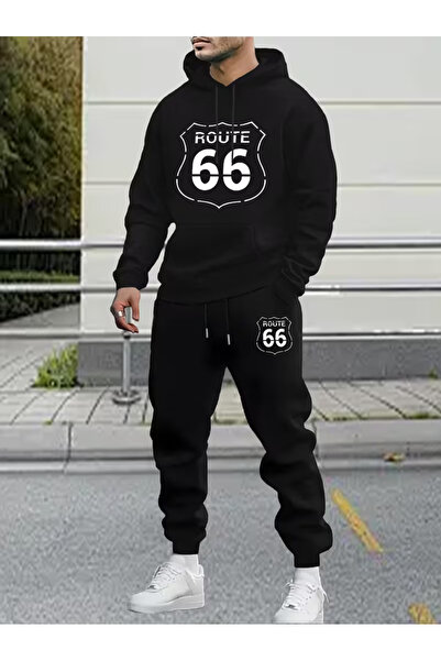 Sweet Cotton Men's winter tracksuit set - top and bottom