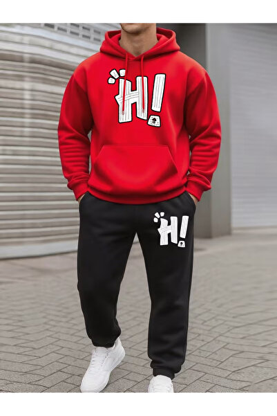 Sweet Cotton Men's winter tracksuit set - top and bottom