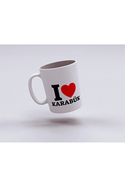 Beramussa كوب من البورسلين من سلسلة I Love بتصميم Karabük - كوب هدية بتصميم ا...