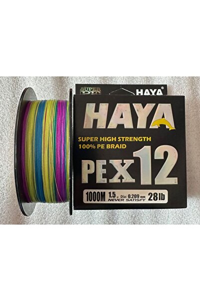 Haya PEX12 Ultra Güçlü 12 Kat Örgü Olta Misinası (1000M - 0.209 mm)