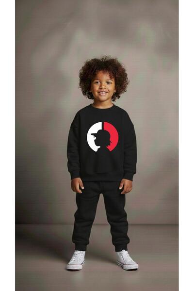 playwear Φούτερ ομάδας με στάμπα HAT V για κορίτσια και αγόρια, με λαιμόκοψη ...