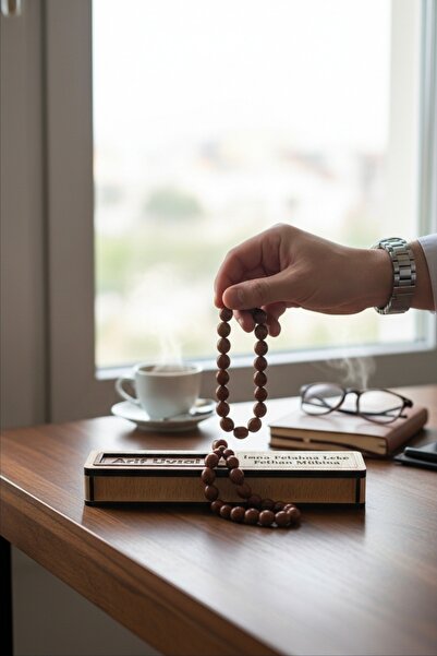 woodmomente Kişiye Özel Ahşap Tesbih Kutusu | 1. Kalite 4mm Kayın MDF | İsim ...